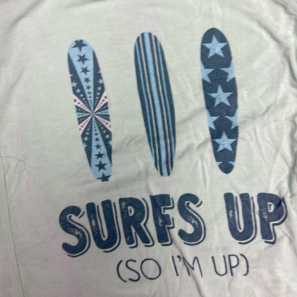 Kickee Pant 3T SSS and Shorts Blue/Green 'Surfs Up' Set. Bamboo. Airy! Soooft. - Picture 5 of 5